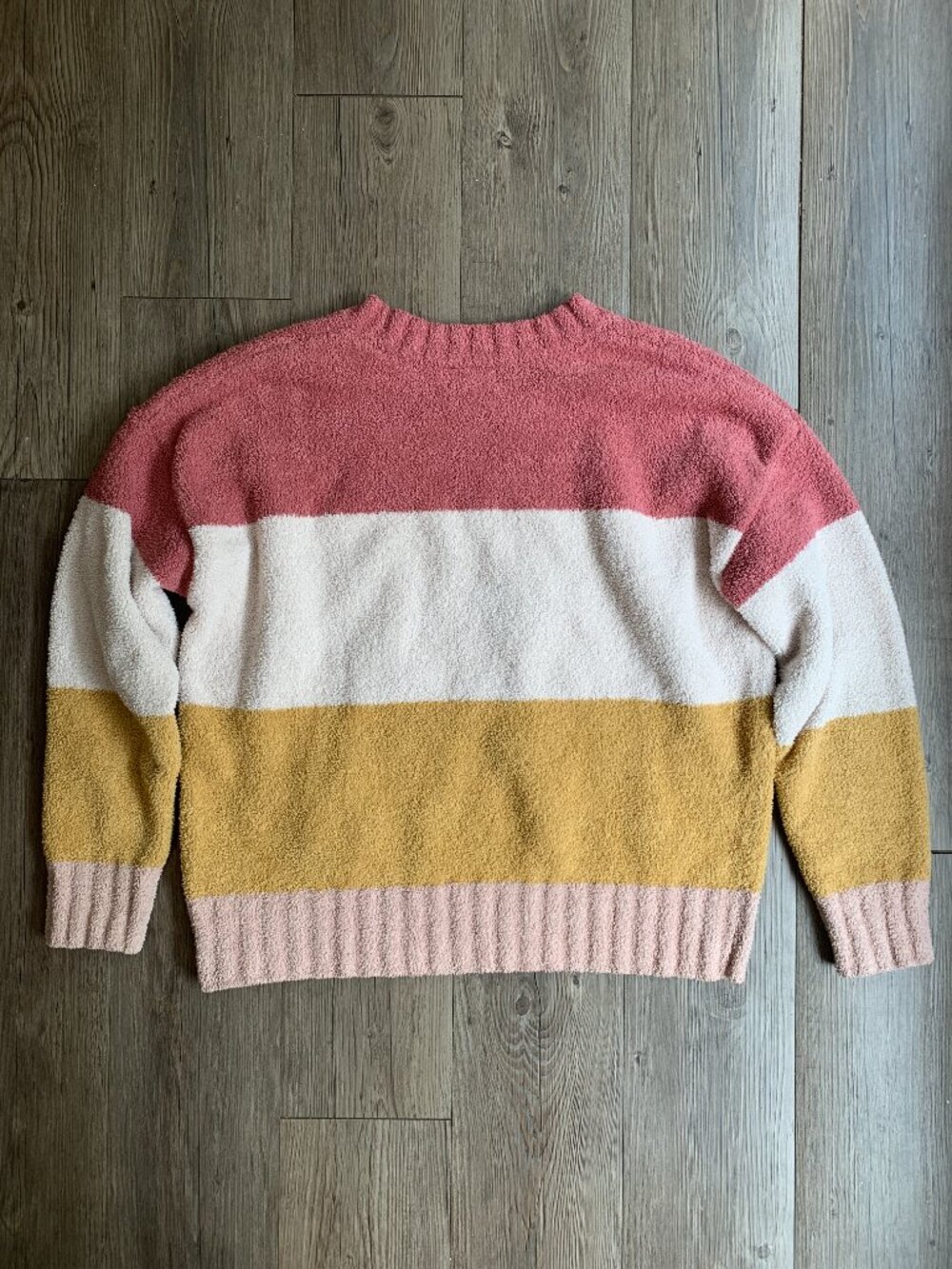 Sunset Colorblock Chenille Sweater Size M - Picture 4 of 6